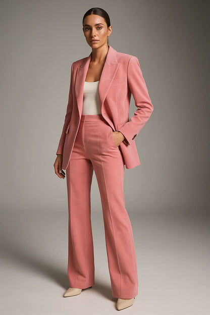 Peak Lapel Flap Pocket Suit Set