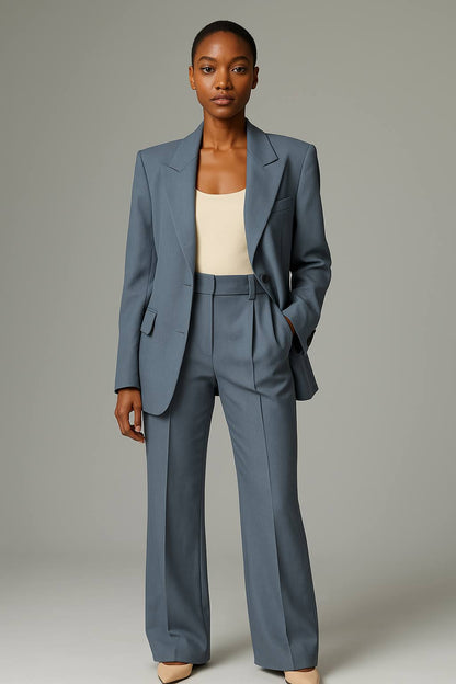Peak Lapel Flap Pocket Suit Set