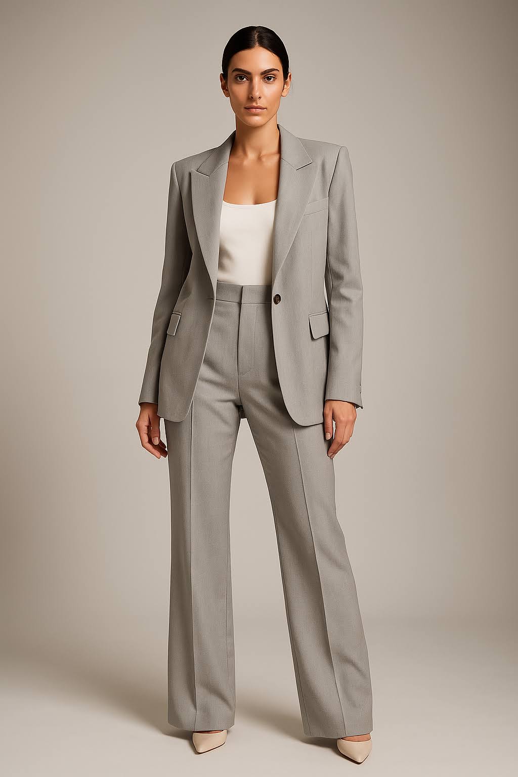 Peak Lapel Flap Pocket Suit Set
