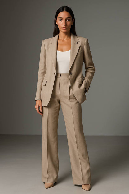 Peak Lapel Flap Pocket Suit Set