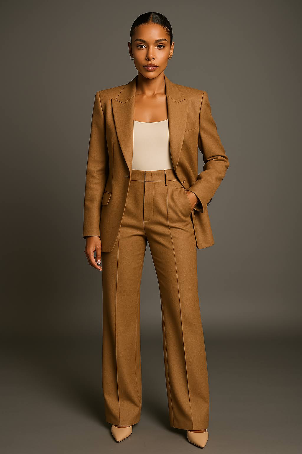Peak Lapel Flap Pocket Suit Set
