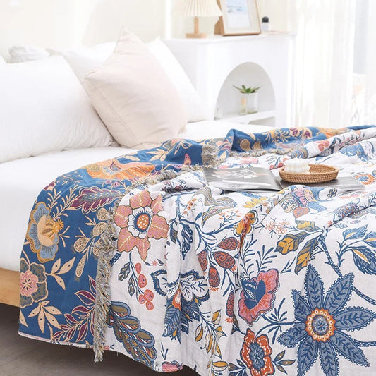 Decorative Floral Patterned Blanket