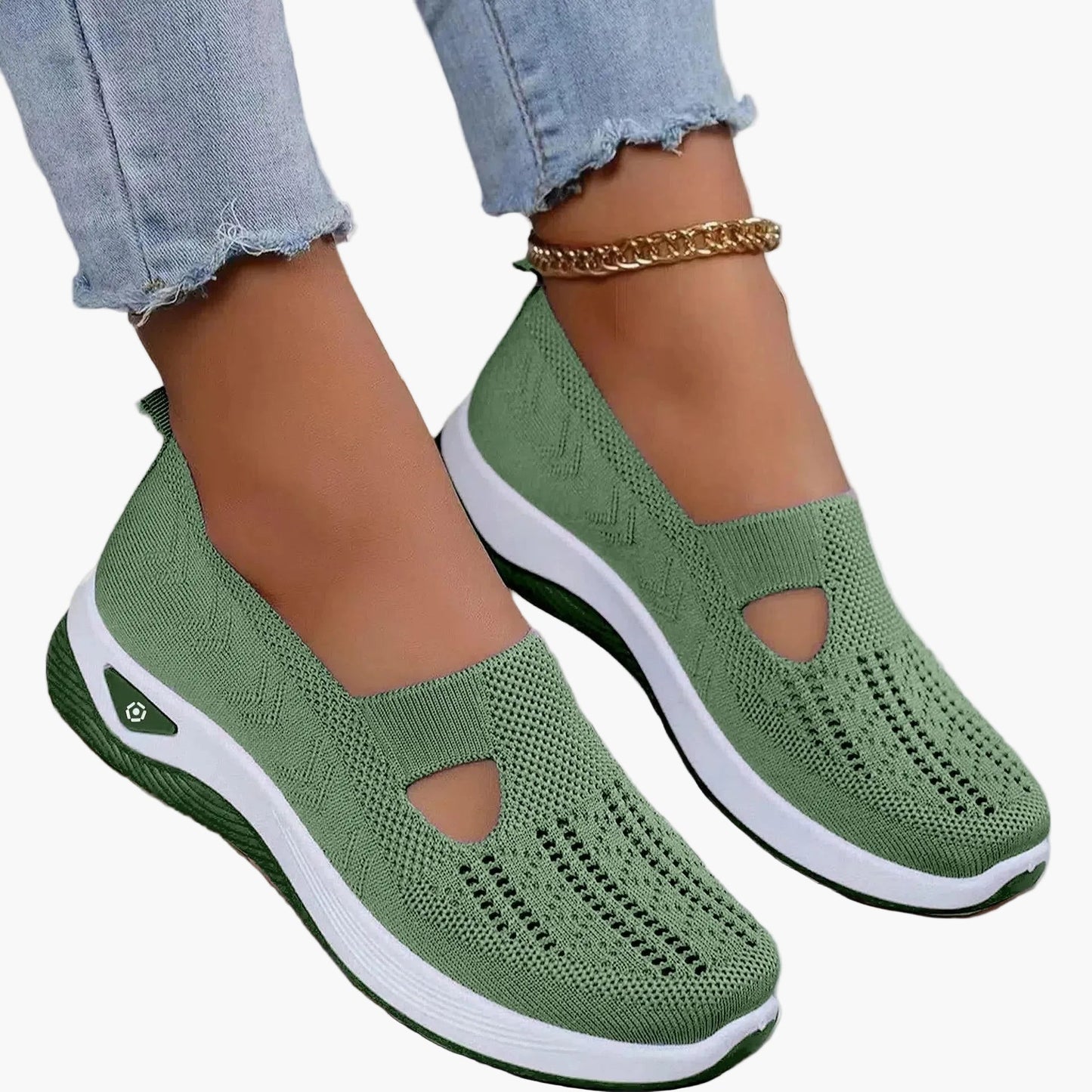 Mesh Breathable Platform Low Top Shoes