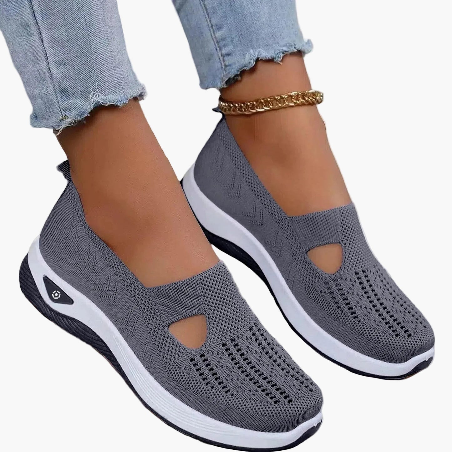 Mesh Breathable Platform Low Top Shoes