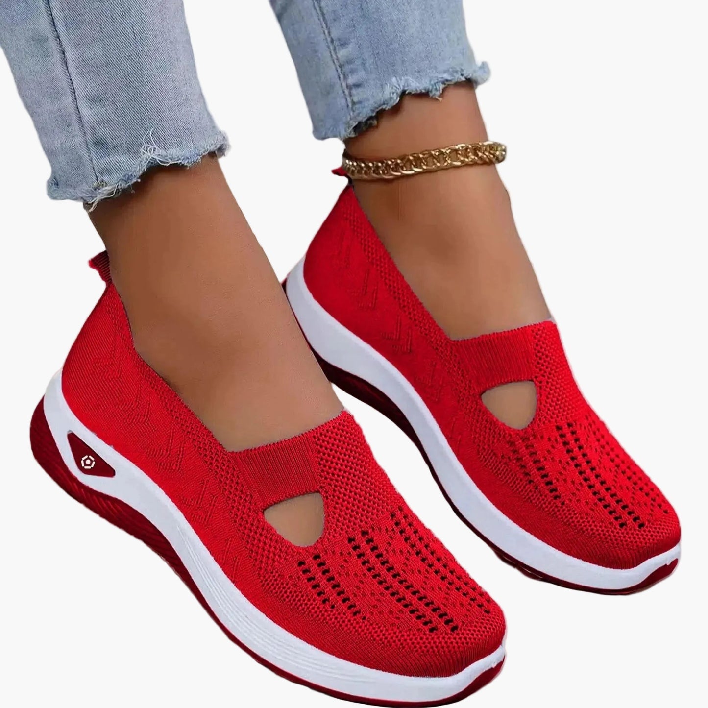 Mesh Breathable Platform Low Top Shoes
