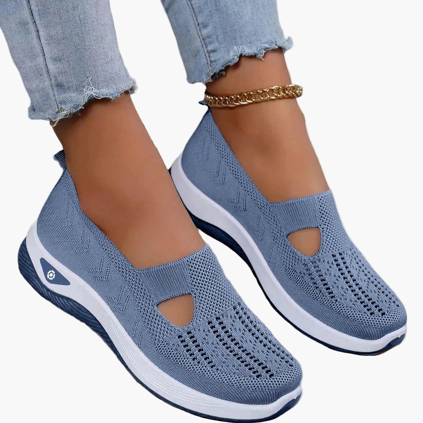 Mesh Breathable Platform Low Top Shoes