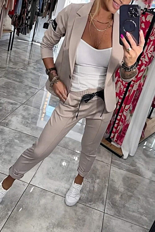 Single Button Long Sleeve Set