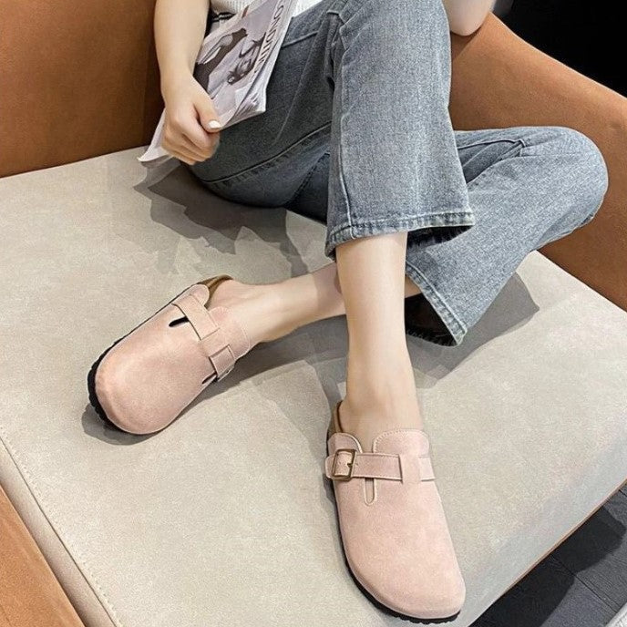 Women's Buckle Strap Slip-On Boston Clogs