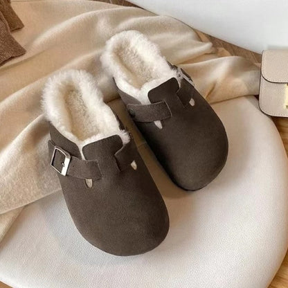 Women's Buckle Strap Slip-On Boston Clogs