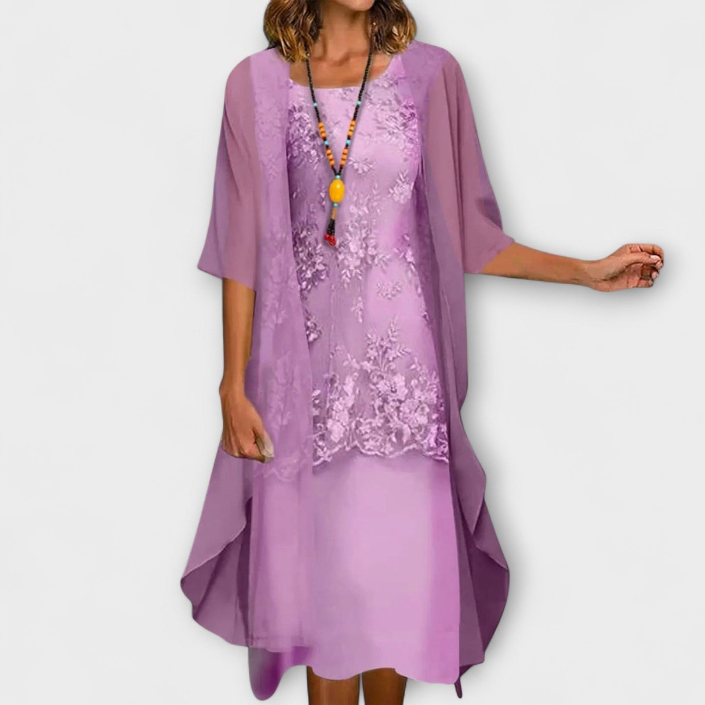 Short Sleeve Midi Dress