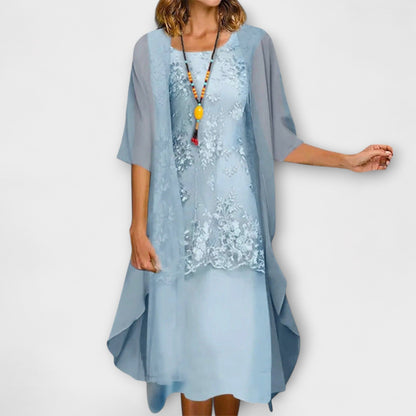 Short Sleeve Midi Dress