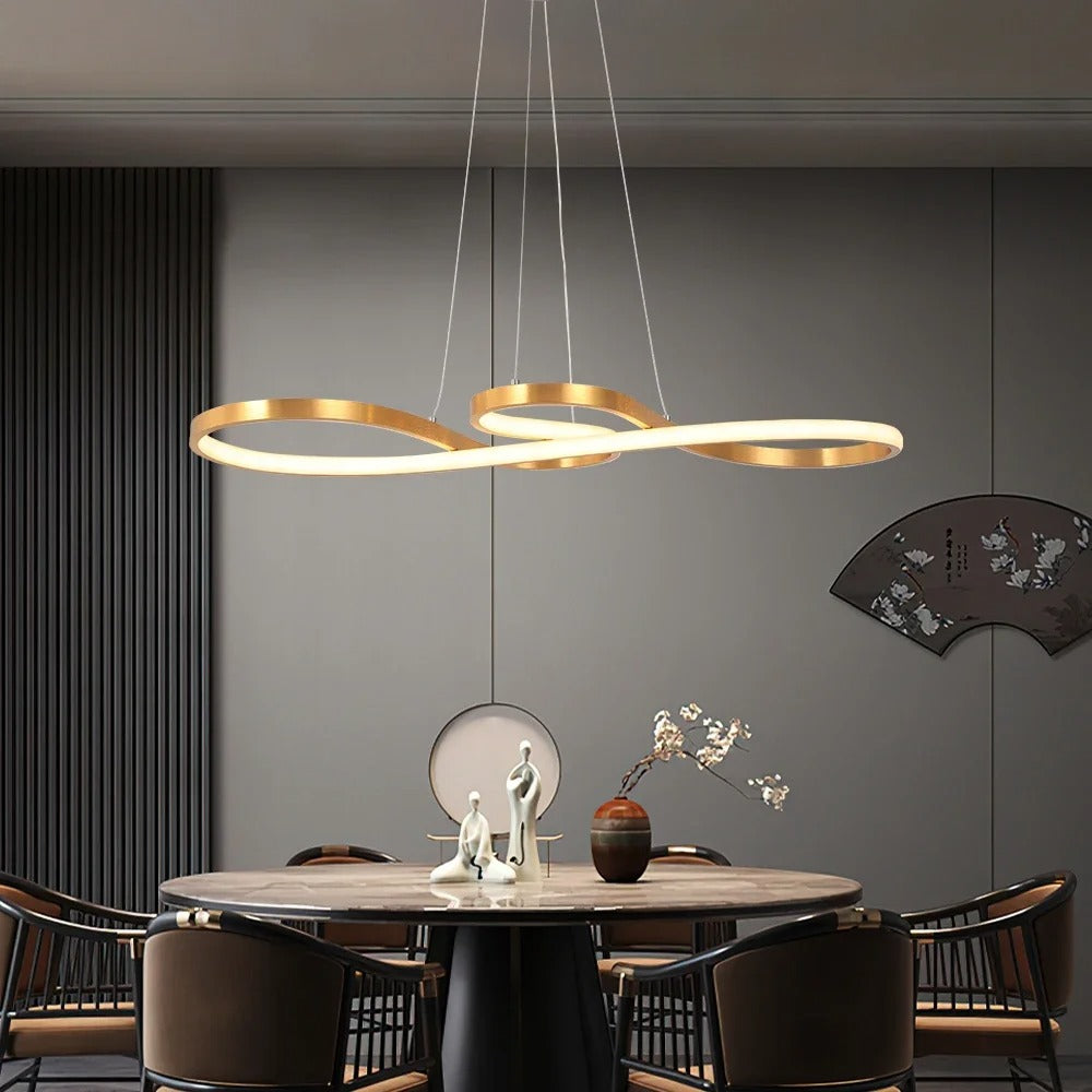 Flowing Wave Linear Ceiling Light