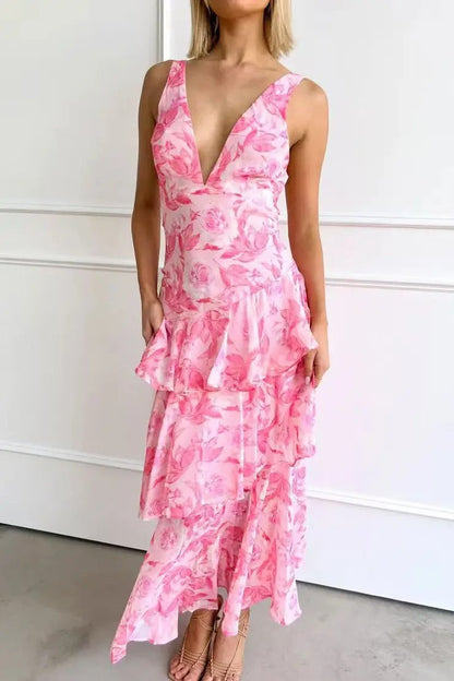Layered Patterned Dress