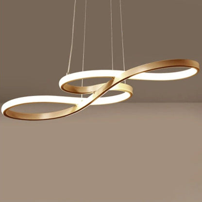 Flowing Wave Linear Ceiling Light