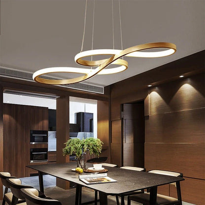 Flowing Wave Linear Ceiling Light