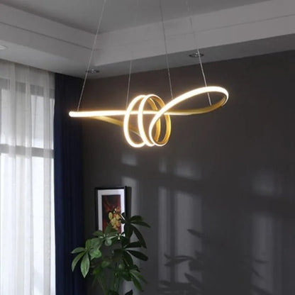 Flowing Wave Linear Ceiling Light