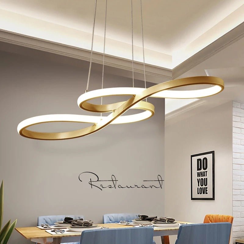 Flowing Wave Linear Ceiling Light