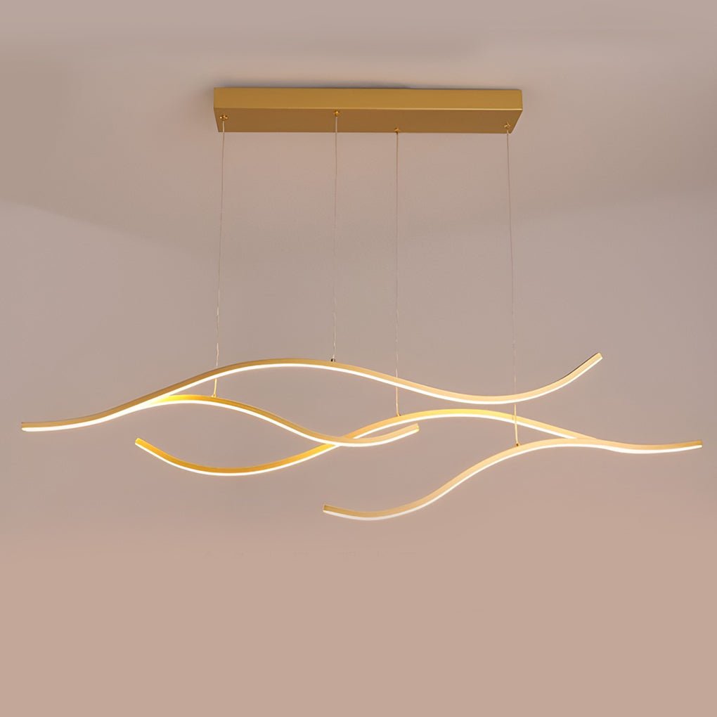 Wave Shaped LED Linear Ceiling Light
