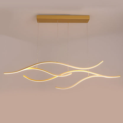 Wave Shaped LED Linear Ceiling Light