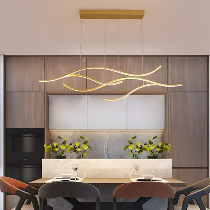 Wave Shaped LED Linear Ceiling Light
