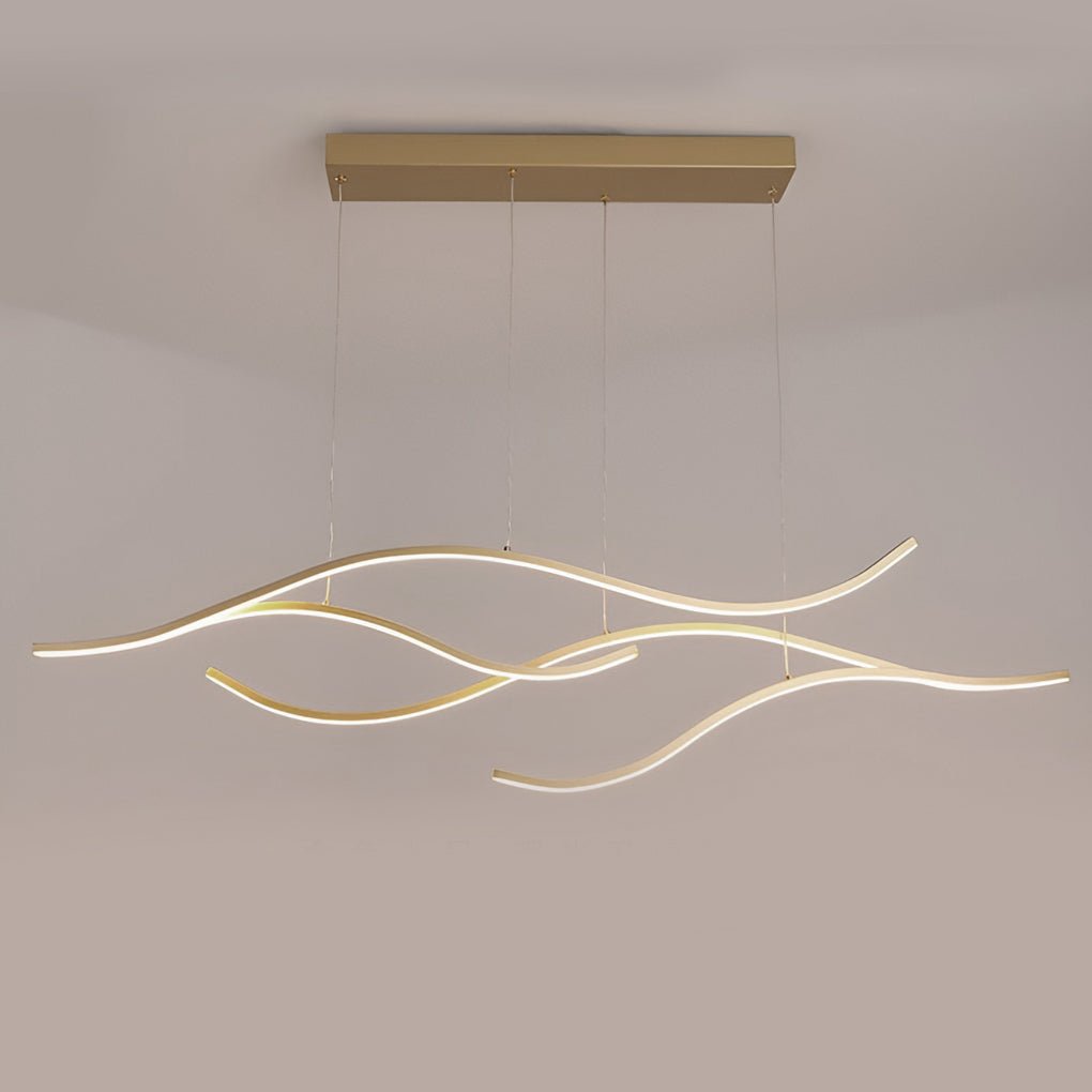 Wave Shaped LED Linear Ceiling Light