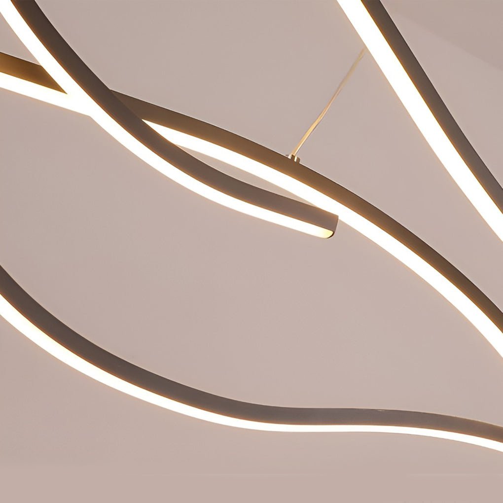 Wave Shaped LED Linear Ceiling Light