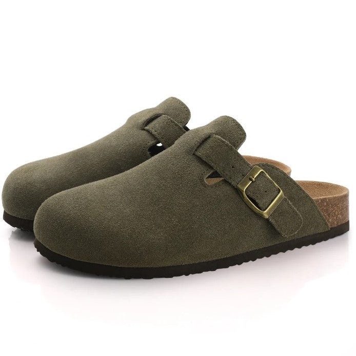 Women's Buckle Strap Slip-On Boston Clogs