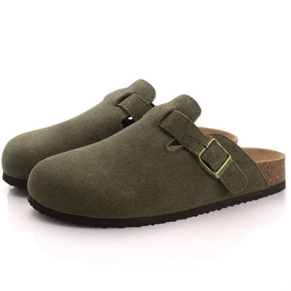 Women's Buckle Strap Slip-On Boston Clogs