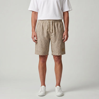 Drawstring Elasticated Patched Pocketed Loose Shorts