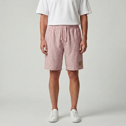Drawstring Elasticated Patched Pocketed Loose Shorts