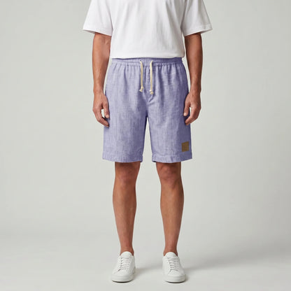 Drawstring Elasticated Patched Pocketed Loose Shorts