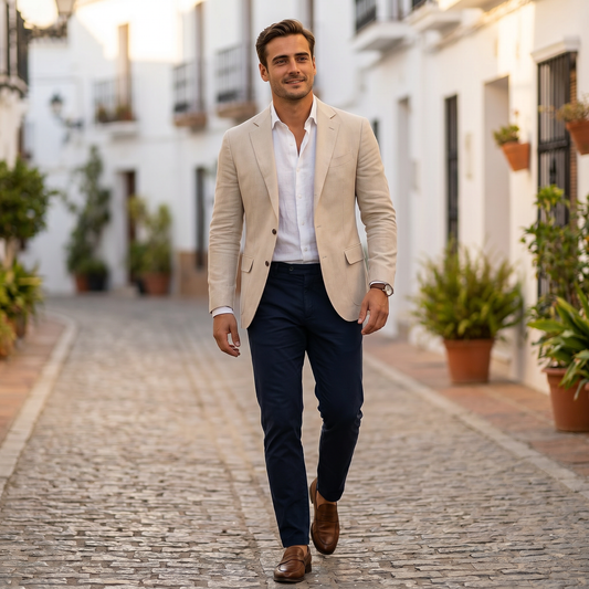 Tailored Front Button Vent Blazer