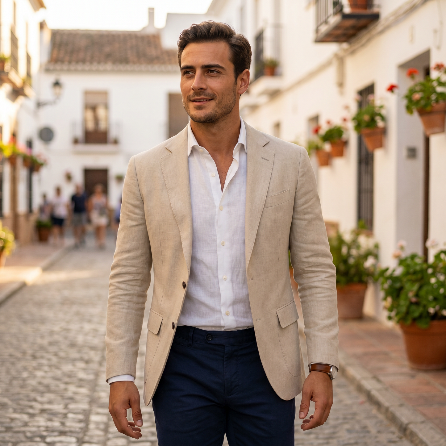 Tailored Front Button Vent Blazer