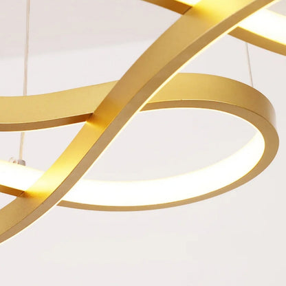 Flowing Wave Linear Ceiling Light