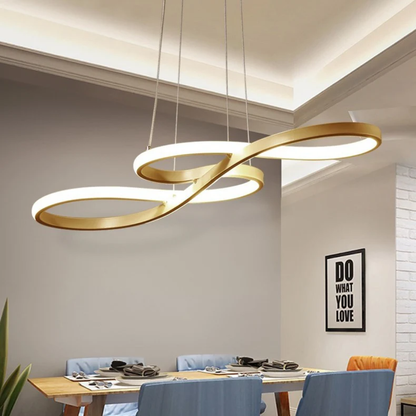 Flowing Wave Linear Ceiling Light