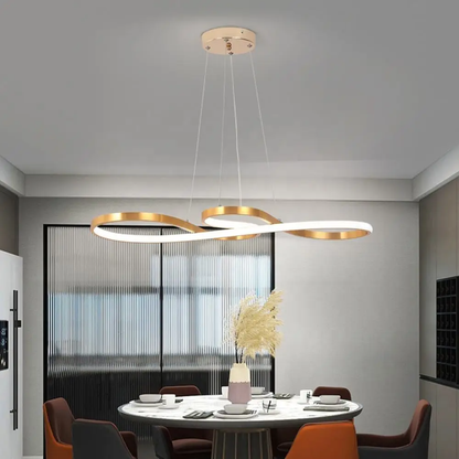 Flowing Wave Linear Ceiling Light