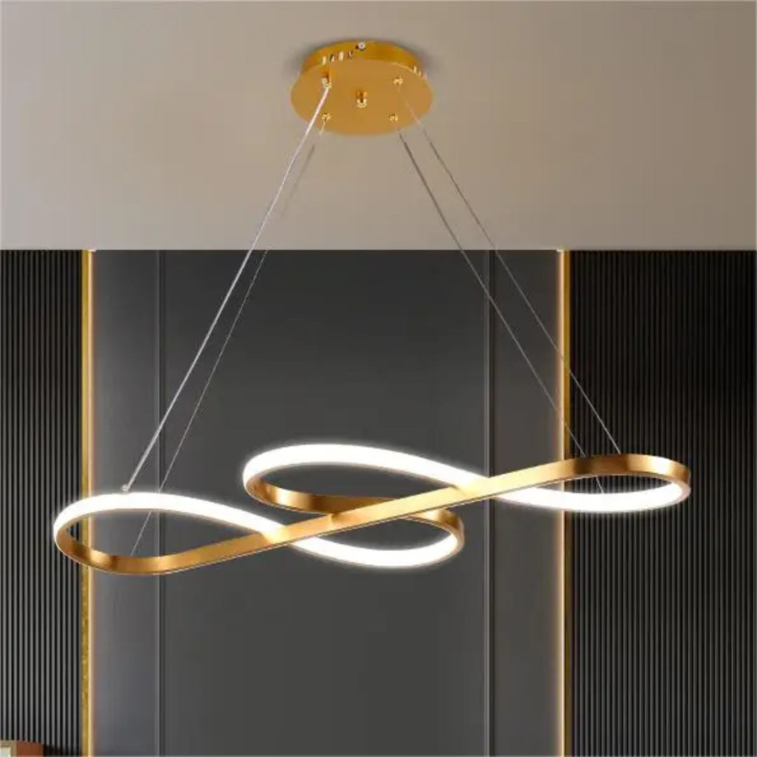 Flowing Wave Linear Ceiling Light