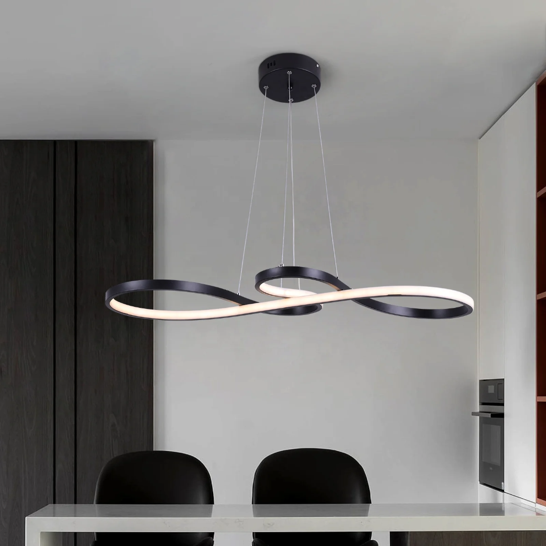 Flowing Wave Linear Ceiling Light
