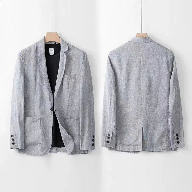 Single Button Blazer Straight Pant Set