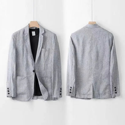 Single Button Blazer Straight Pant Set