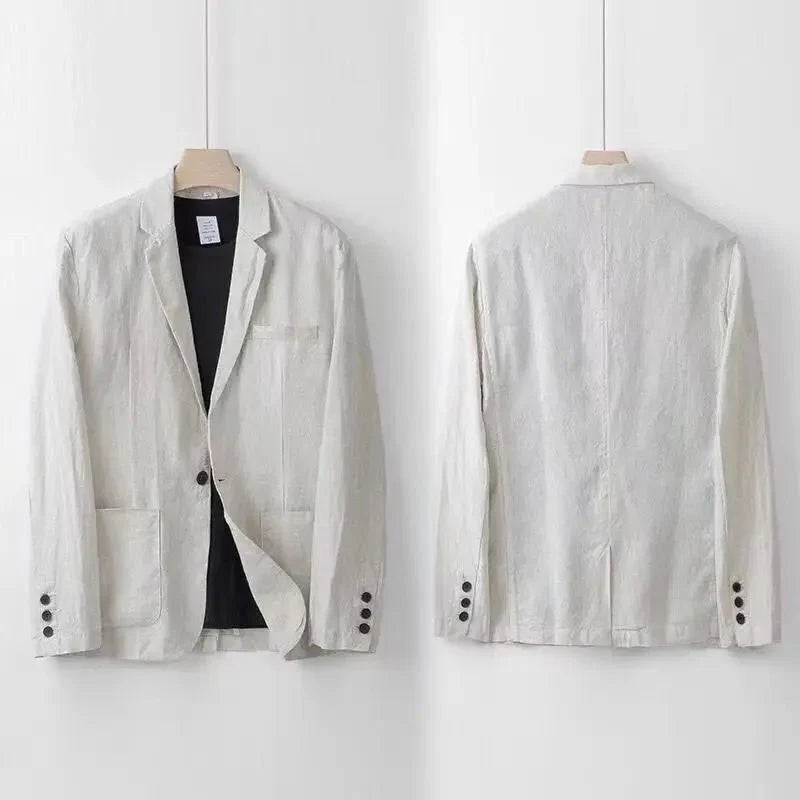 Single Button Blazer Straight Pant Set