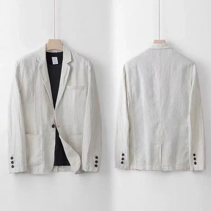 Single Button Blazer Straight Pant Set