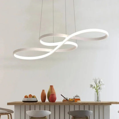 Flowing Wave Linear Ceiling Light