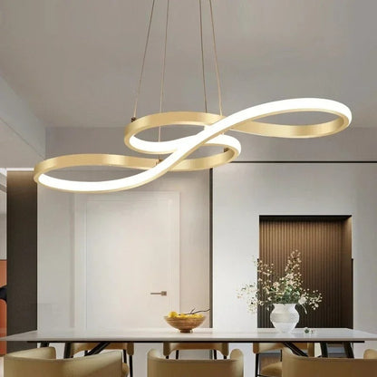 Flowing Wave Linear Ceiling Light