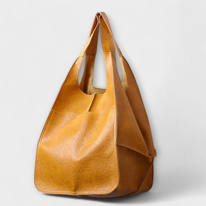 Pocketed Slouchy Oversized Structured Stitched Folded Bag