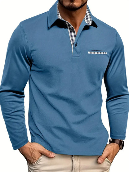 Slim Fit Long-Sleeve Polo Shirt