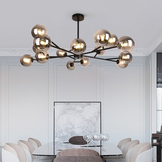 Asymmetrical Branching Chandelier