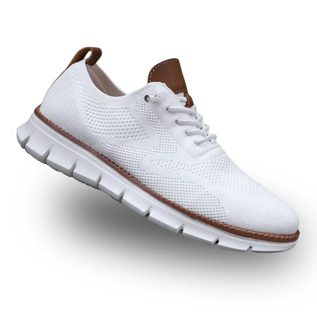 Textured Laced Paneled Ridged Low Sneakers