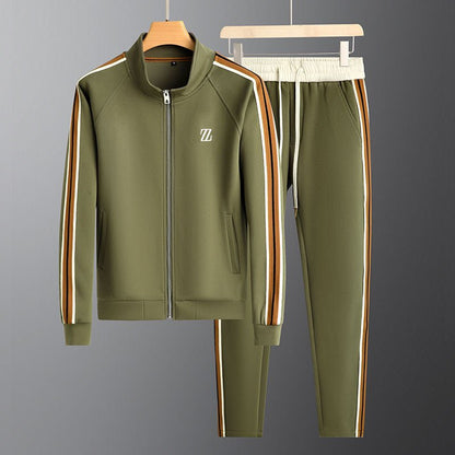 Short Sleeve Pocketed Tracksuit Set