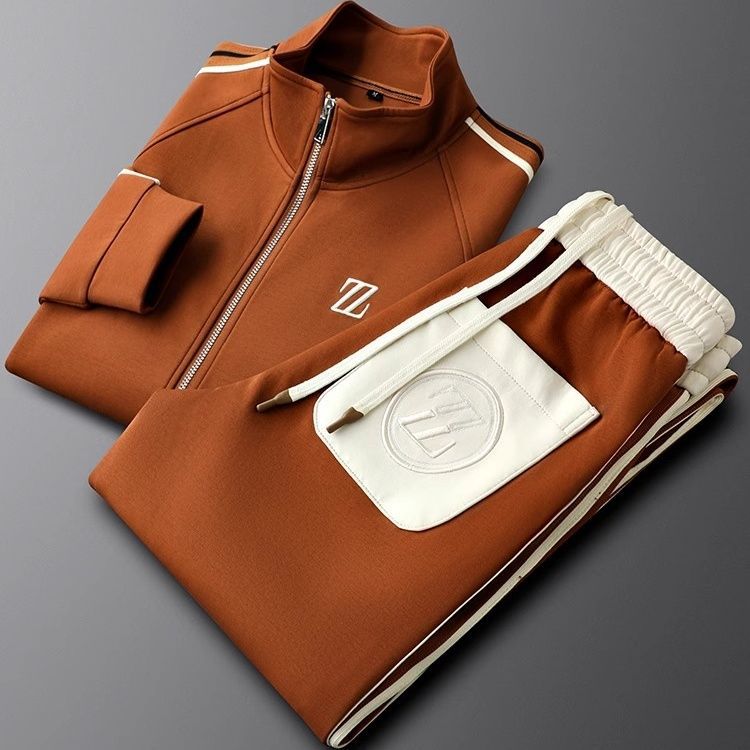 Short Sleeve Pocketed Tracksuit Set